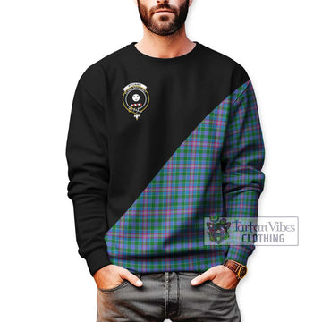 Pitcairn Tartan Sweatshirt with Family Crest and Military Logo Style Unisex - Tartan Vibes Clothing