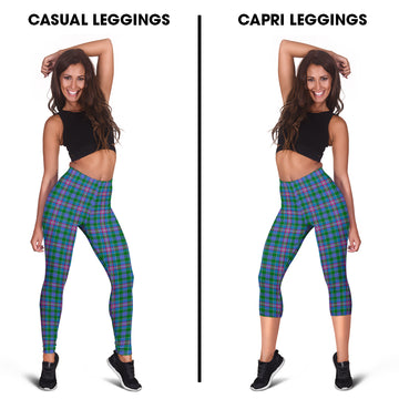 Pitcairn Tartan Womens Leggings Capri Leggings - Tartan Vibes Clothing