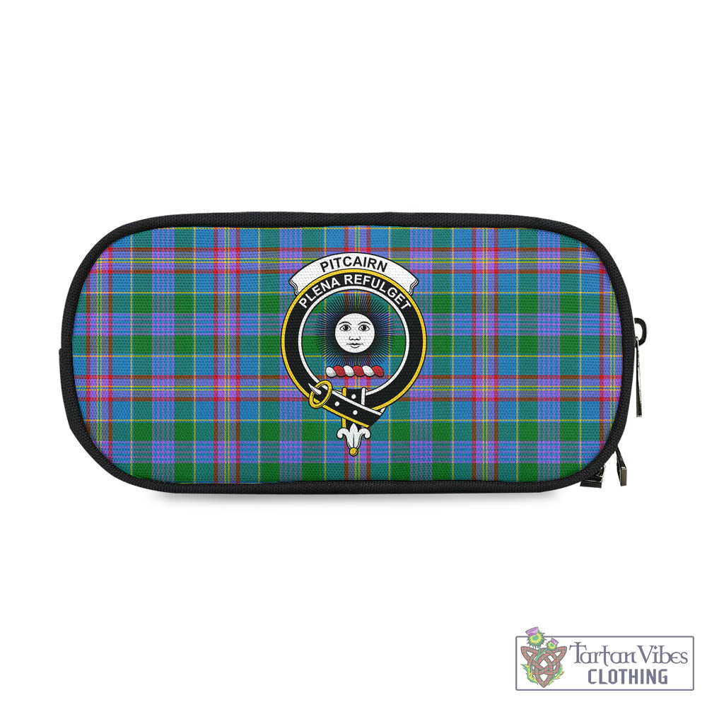 Pitcairn Tartan Pen and Pencil Case with Family Crest One Size 4.13*8.74 inch - Tartan Vibes Clothing