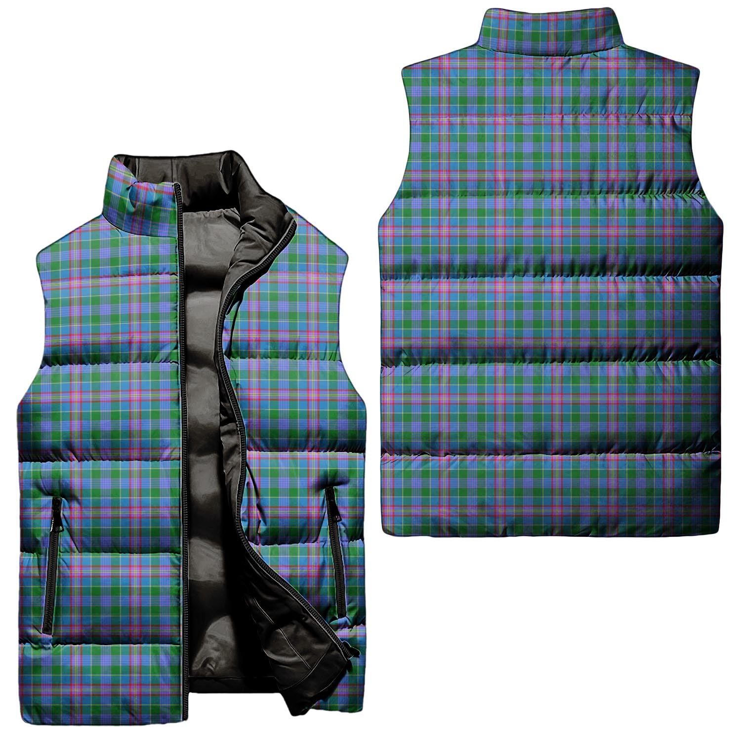 Pitcairn Tartan Sleeveless Puffer Jacket Unisex - Tartan Vibes Clothing