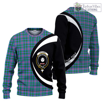 Pitcairn Tartan Ugly Sweater with Family Crest Circle Style Unisex - Tartan Vibes Clothing