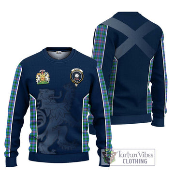 Pitcairn Tartan Ugly Sweater with Family Crest and Lion Rampant Vibes Sport Style Unisex - Tartan Vibes Clothing