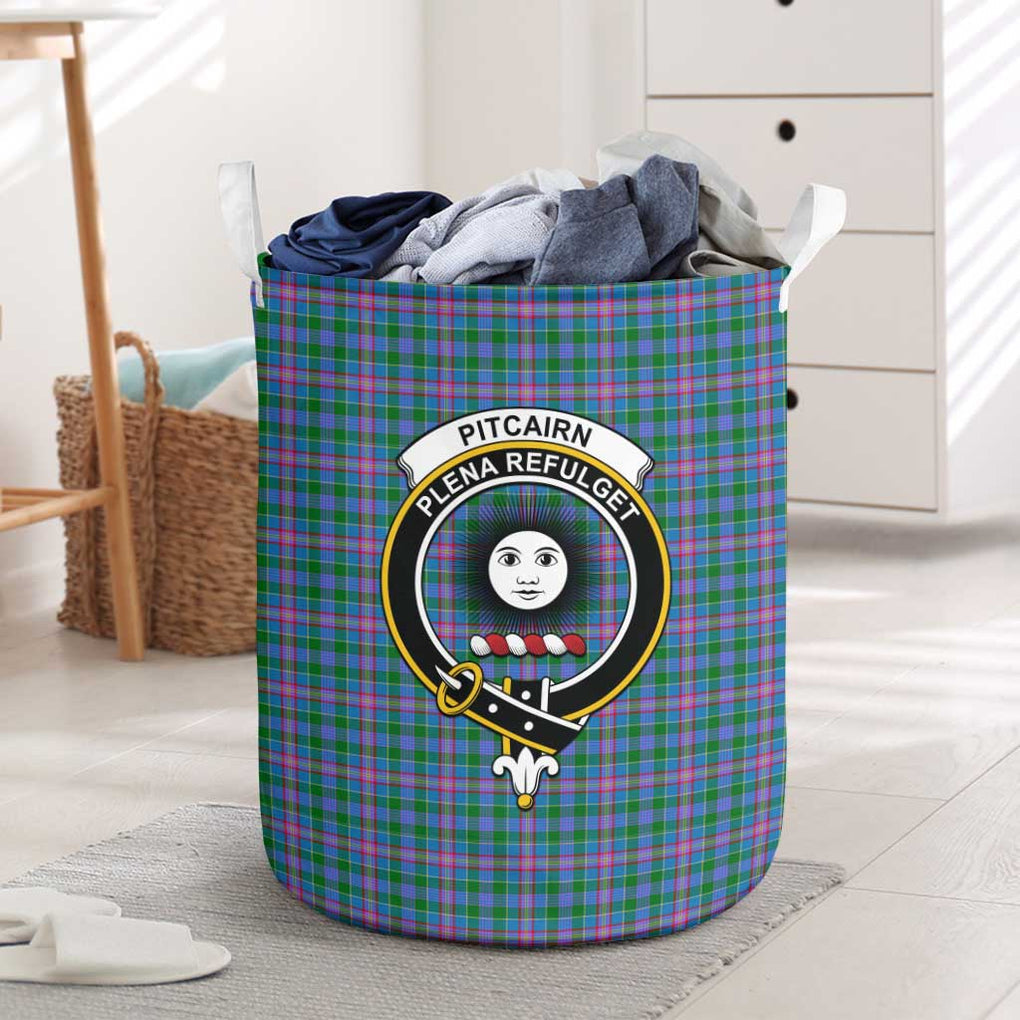 Pitcairn Tartan Laundry Basket with Family Crest One Size - Tartan Vibes Clothing