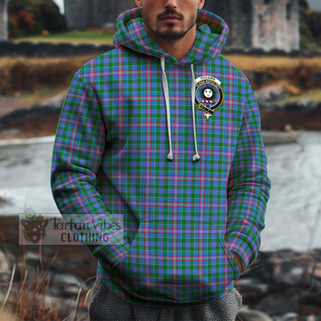 Pitcairn Tartan Cotton Hoodie with Family Crest Zip Hoodie - Tartan Vibes Clothing