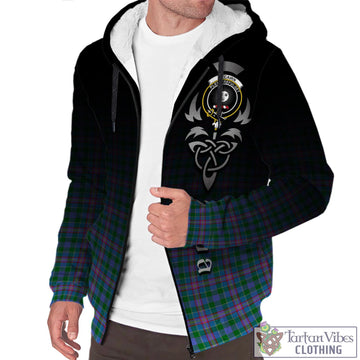 Pitcairn Tartan Sherpa Hoodie Featuring Alba Gu Brath Family Crest Celtic Inspired Unisex - Tartan Vibes Clothing