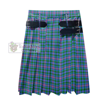 Pitcairn Hunting Tartan Men's Pleated Skirt - Fashion Casual Retro Scottish Kilt Style