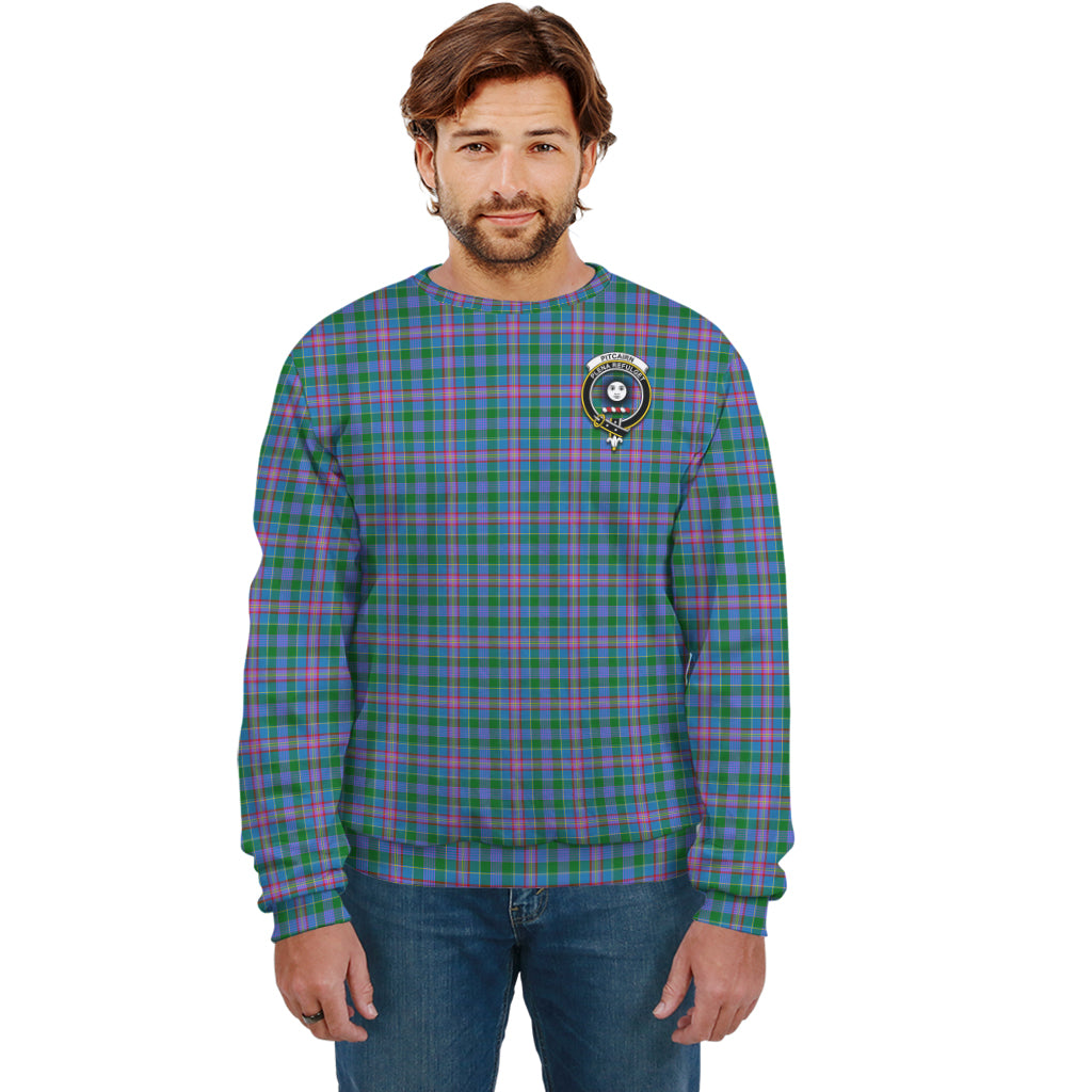 Pitcairn Tartan Sweatshirt with Family Crest Unisex - Tartan Vibes Clothing