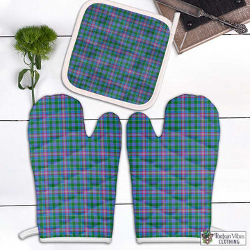 Pitcairn Tartan Combo Oven Mitt & Pot-Holder Combo 2 Oven Mitt & 1 Pot-Holder Black - Tartan Vibes Clothing
