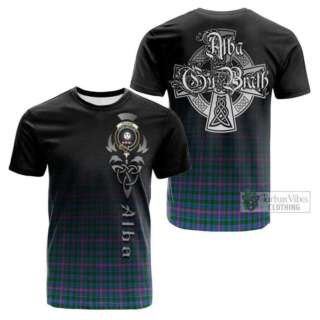 Pitcairn Tartan Cotton T-shirt Featuring Alba Gu Brath Family Crest Celtic Inspired Kid's Shirt - Tartan Vibes Clothing