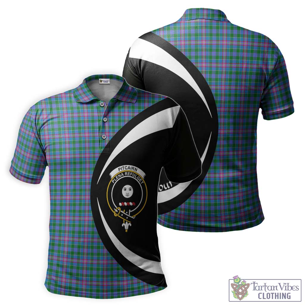 Pitcairn Tartan Men's Polo Shirt with Family Crest Circle Style Kid - Tartan Vibes Clothing