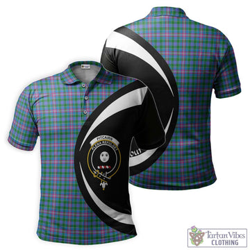 Pitcairn Tartan Men's Polo Shirt with Family Crest Circle Style Kid - Tartan Vibes Clothing