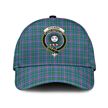 Pitcairn Hunting Tartan Classic Cap with Family Crest