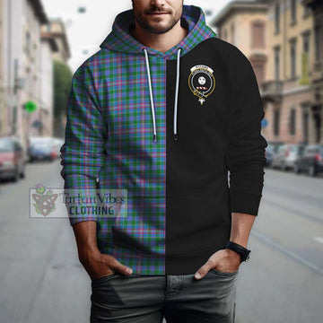 Pitcairn Tartan Hoodie with Family Crest and Half Of Me Style Zip Hoodie - Tartan Vibes Clothing
