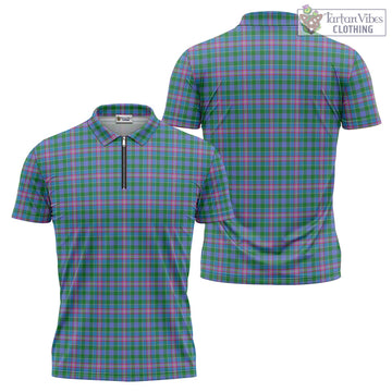 Pitcairn Tartan Zipper Polo Shirt Unisex - Tartan Vibes Clothing