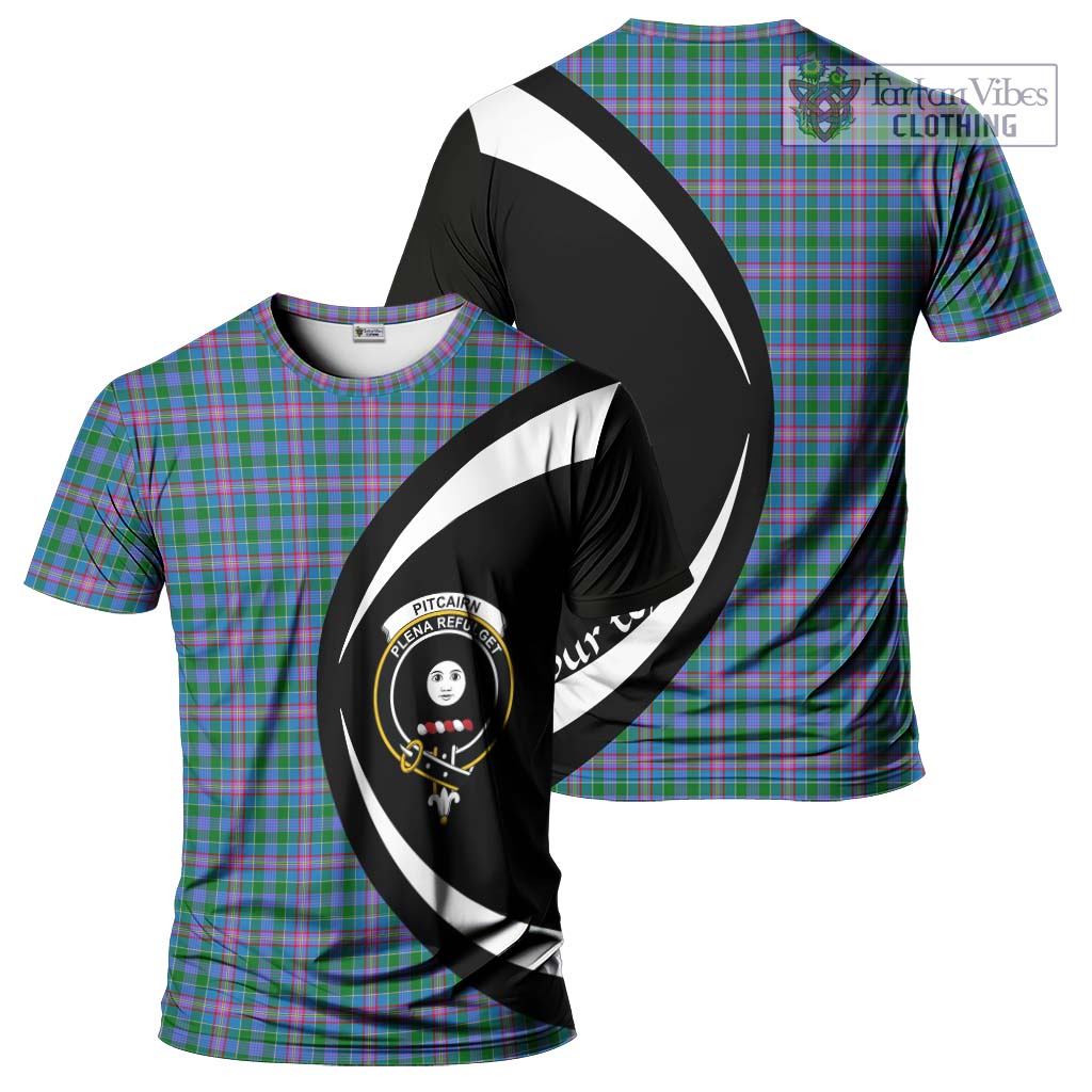 Pitcairn Tartan T-Shirt with Family Crest Circle Style Kid's Shirt - Tartan Vibes Clothing