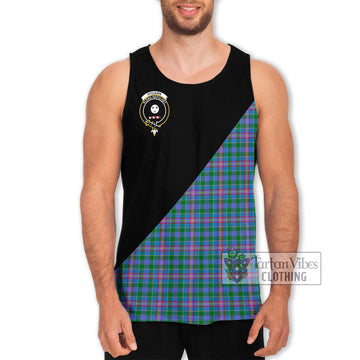 Pitcairn Tartan Men's Tank Top with Family Crest and Military Logo Style Men - Tartan Vibes Clothing