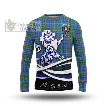 Pitcairn Tartan Long Sleeve T-Shirt with Alba Gu Brath Regal Lion Emblem Unisex - Tartan Vibes Clothing