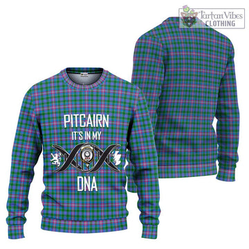 Pitcairn Tartan Ugly Sweater with Family Crest DNA In Me Style Unisex - Tartan Vibes Clothing