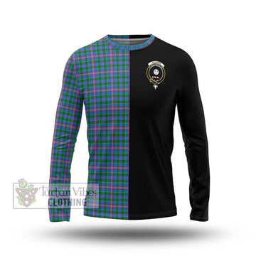 Pitcairn Tartan Long Sleeve T-Shirt with Family Crest and Half Of Me Style Unisex - Tartan Vibes Clothing