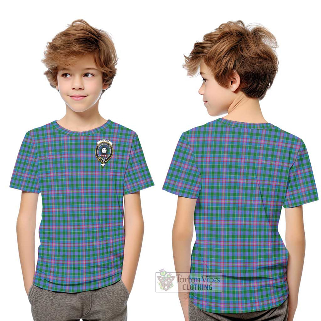 Pitcairn Tartan Kid T-Shirt with Family Crest Youth XL Size14 - Tartan Vibes Clothing