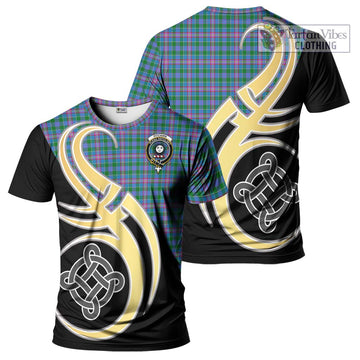 Pitcairn Tartan T-Shirt with Family Crest and Celtic Symbol Style Kid's Shirt - Tartan Vibes Clothing