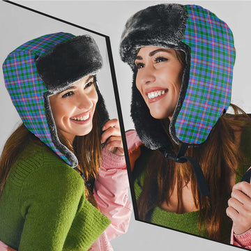 Pitcairn Tartan Winter Trapper Hat Winter Trapper Hat Universal Fit Circumference 22.8in (58cm) - Tartan Vibes Clothing