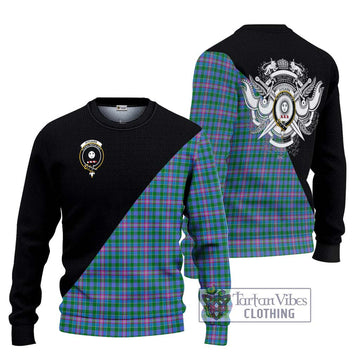 Pitcairn Tartan Ugly Sweater with Family Crest and Military Logo Style Unisex - Tartan Vibes Clothing
