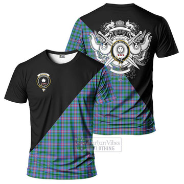 Pitcairn Tartan T-Shirt with Family Crest and Military Logo Style Kid's Shirt - Tartan Vibes Clothing