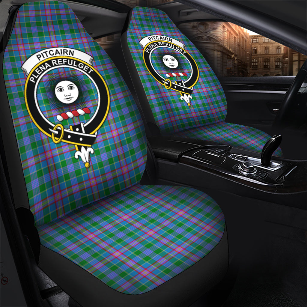 Pitcairn Tartan Car Seat Cover with Family Crest - Tartan Vibes Clothing