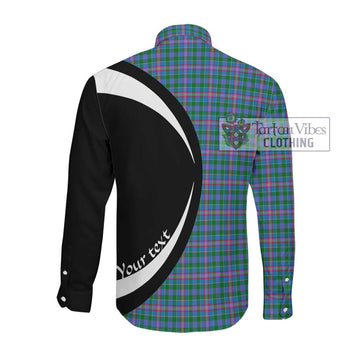 Pitcairn Tartan Long Sleeve Button Up with Family Crest Circle Style Men's Shirt - Tartan Vibes Clothing