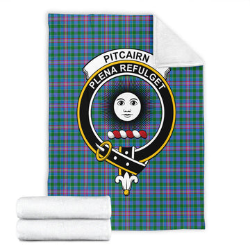 Pitcairn Hunting Tartan Blanket with Family Crest