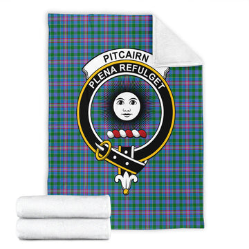 Pitcairn Tartan Blanket with Family Crest - Tartan Vibes Clothing
