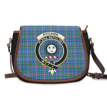 Pitcairn Tartan Saddle Bag with Family Crest - Tartan Vibes Clothing