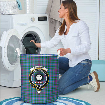 Pitcairn Tartan Laundry Basket with Family Crest - Tartan Vibes Clothing