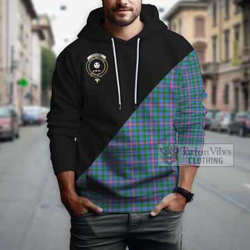 Pitcairn Tartan Hoodie with Family Crest and Military Logo Style - Tartan Vibes Clothing