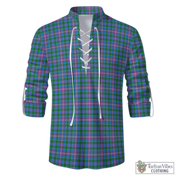 Pitcairn Tartan Men's Scottish Traditional Jacobite Ghillie Kilt Shirt - Tartan Vibes Clothing