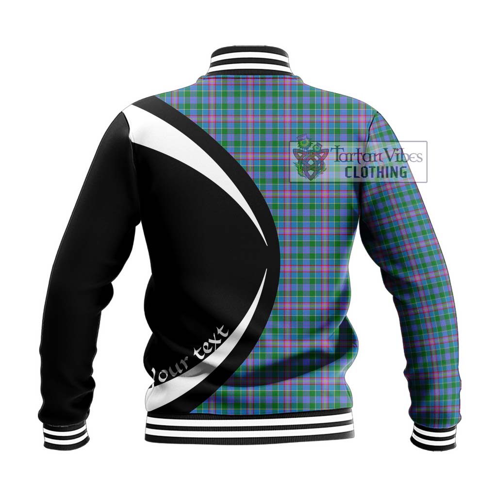 Pitcairn Tartan Baseball Jacket with Family Crest Circle Style - Tartan Vibes Clothing
