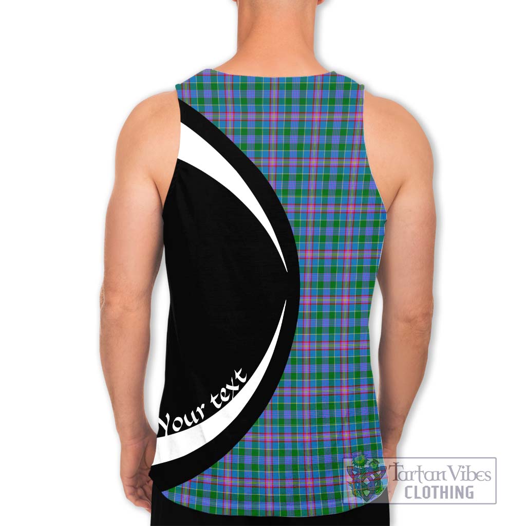Pitcairn Tartan Men's Tank Top with Family Crest Circle Style - Tartan Vibes Clothing