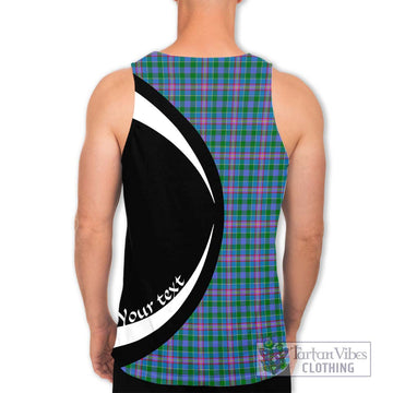 Pitcairn Tartan Men's Tank Top with Family Crest Circle Style - Tartan Vibes Clothing