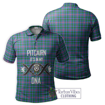 Pitcairn Tartan Polo Shirt with Family Crest DNA In Me Style - Tartan Vibes Clothing