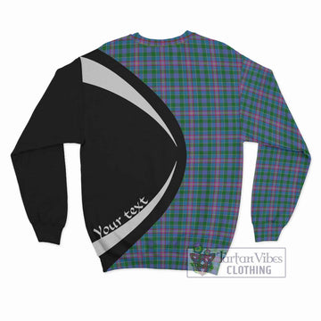 Pitcairn Tartan Sweatshirt with Family Crest Circle Style - Tartan Vibes Clothing
