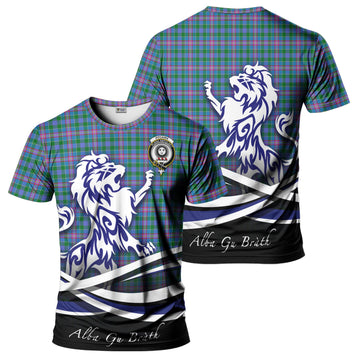 Pitcairn Tartan T-Shirt with Alba Gu Brath Regal Lion Emblem - Tartan Vibes Clothing