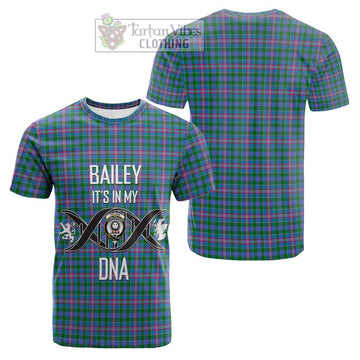 Tartan Vibes Clothing Pitcairn Hunting Tartan Cotton T-shirt with Family Crest DNA In Me Style