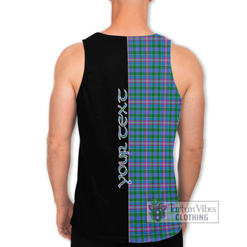 Pitcairn Tartan Men's Tank Top with Family Crest and Half Of Me Style - Tartan Vibes Clothing