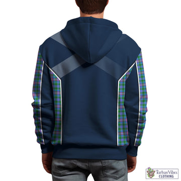 Pitcairn Hunting Tartan Hoodie with Family Crest and Scottish Thistle Vibes Sport Style