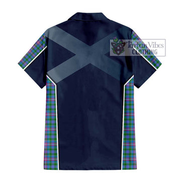 Pitcairn Tartan Hawaiian Shirt with Family Crest and Lion Rampant Vibes Sport Style - Tartan Vibes Clothing