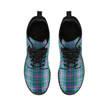 Pitcairn Tartan Leather Boots - Tartan Vibes Clothing