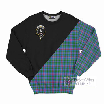 Pitcairn Tartan Sweatshirt with Family Crest and Military Logo Style - Tartan Vibes Clothing