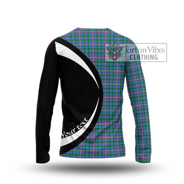 Pitcairn Tartan Long Sleeve T-Shirt with Family Crest Circle Style - Tartan Vibes Clothing