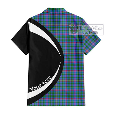 Pitcairn Tartan Hawaiian Shirt with Family Crest Circle Style - Tartan Vibes Clothing